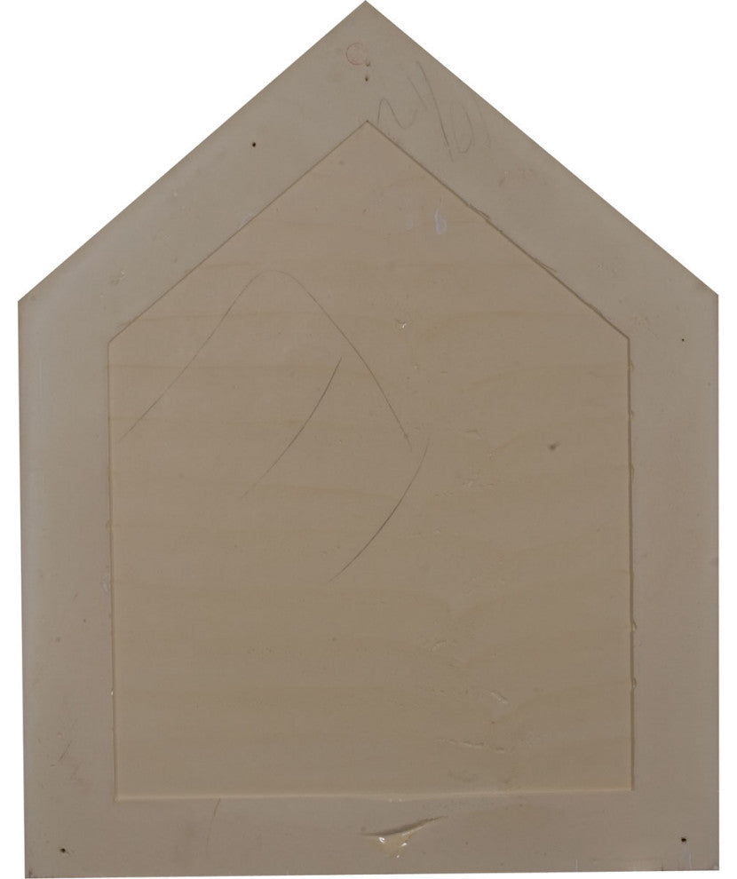 24"W x 30"H Peaked Gable Vent Louver, Decorative
