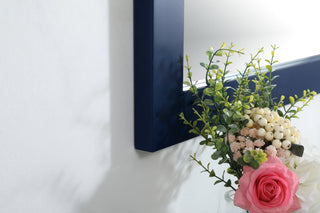 Alice Vanity Mirror, 42"x36", Blue