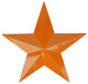 Country Rustic Star Indoor/Outdoor Wall Decoration, Burnt Orange, 3'