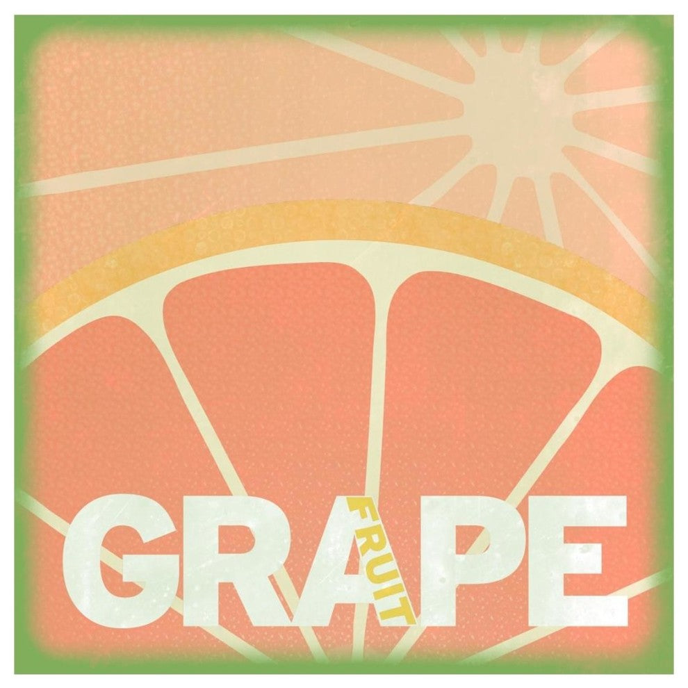 "Citrus - Grapefruit" Digital Paper Print by BG.Studio, 20"x20"