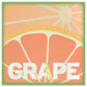 "Citrus - Grapefruit" Digital Paper Print by BG.Studio, 20"x20"