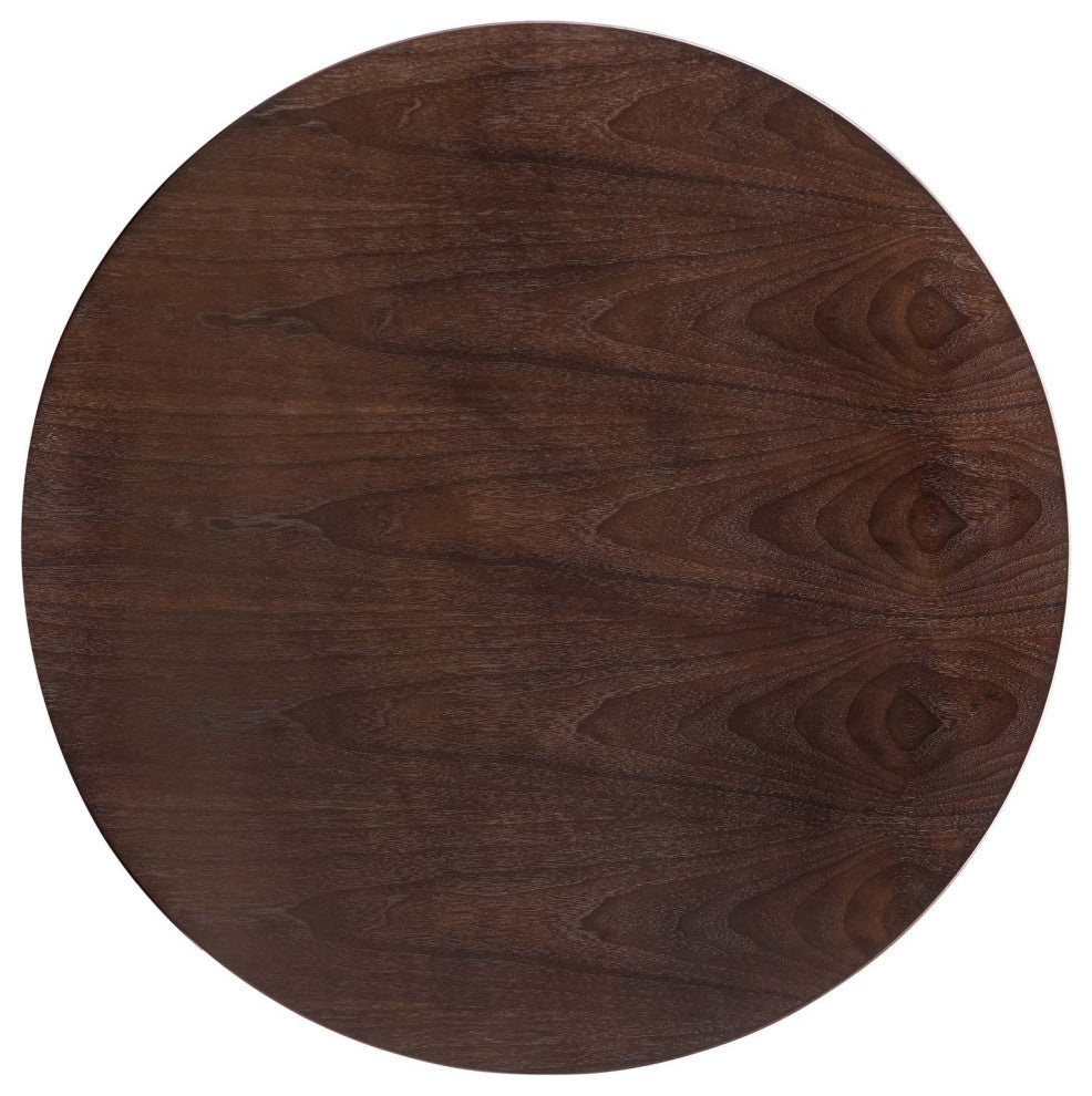 Lippa 28" Wood Dining Table, Black Cherry Walnut
