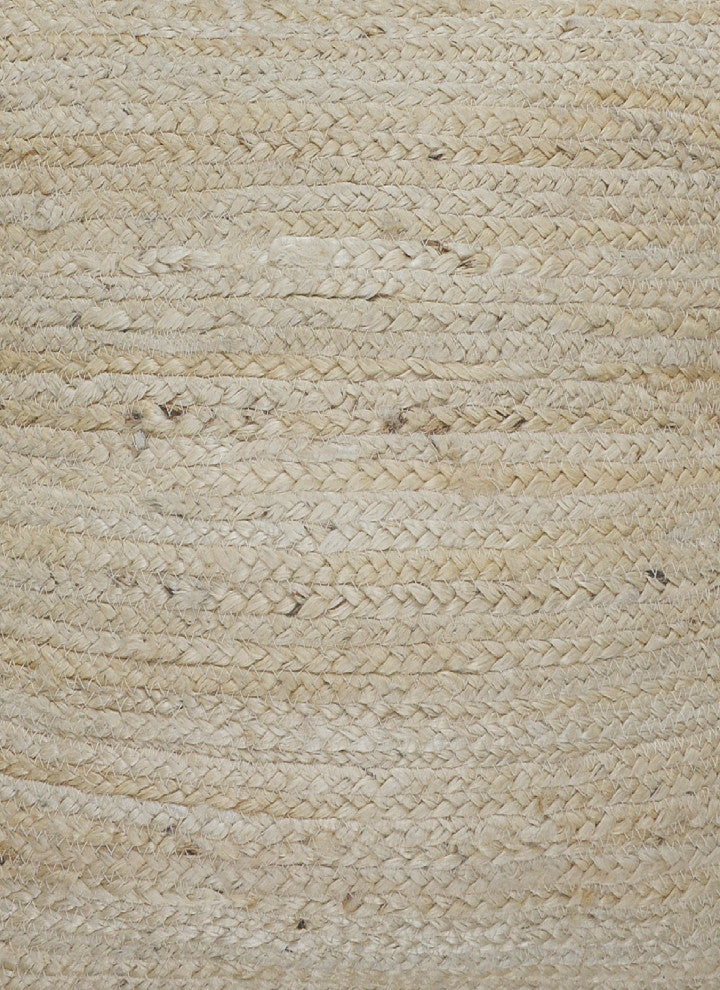 Ox Bay Handwoven Tan Solid Organic Jute Pillow Cover, 20"x20"
