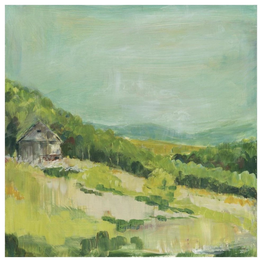"Upper Fields" Digital Paper Print by Sue Schlabach, 38"x38"