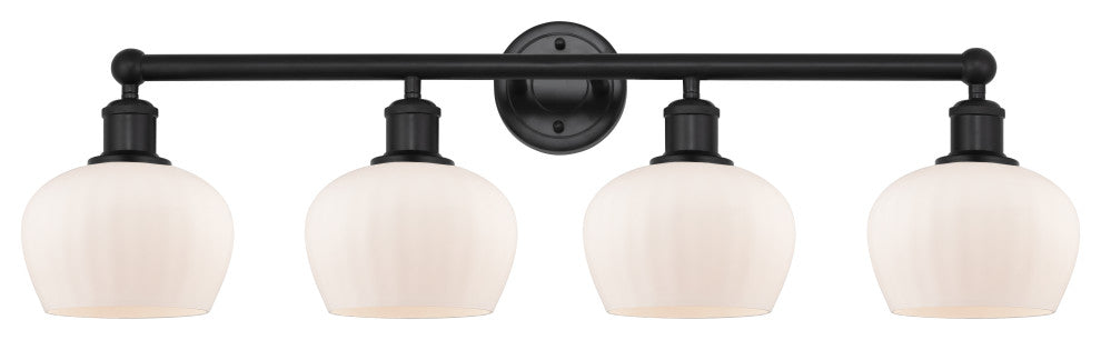 Innovations 616-4W-BK-G91 Fenton 4 Light 33.5" Bath Vanity Light, Matte Black