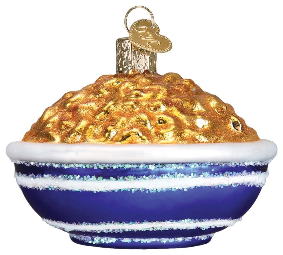 Old World Christmas Bowl Of Mac And Cheese Glass Culinary Masterpiece 32258