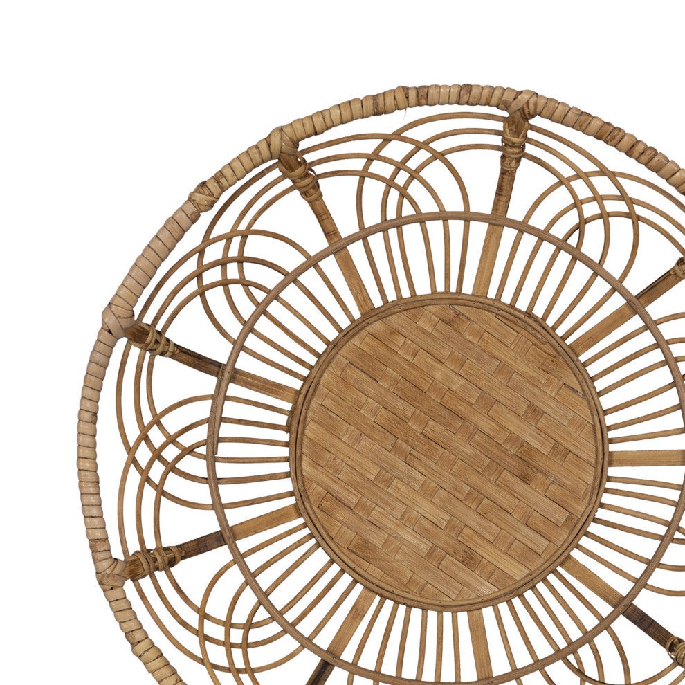 Petite Bohemian Bamboo Decorative Wall Basket