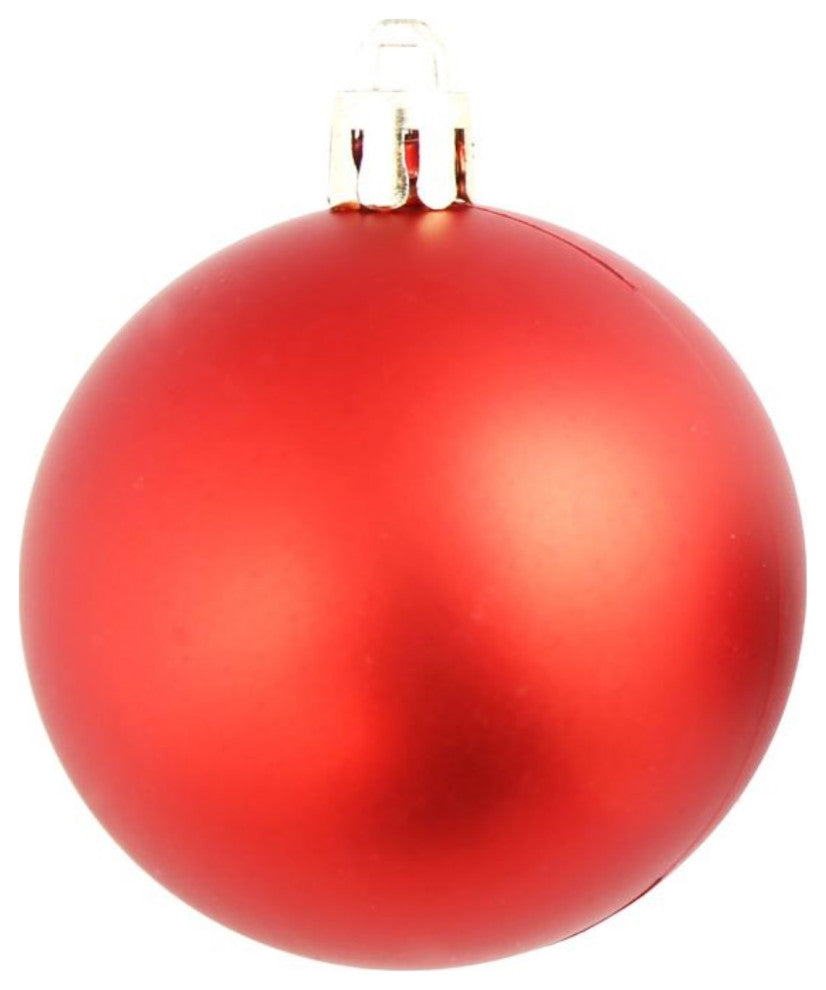 Vidaxl 100 Piece Christmas Ball Set 2.4" Red