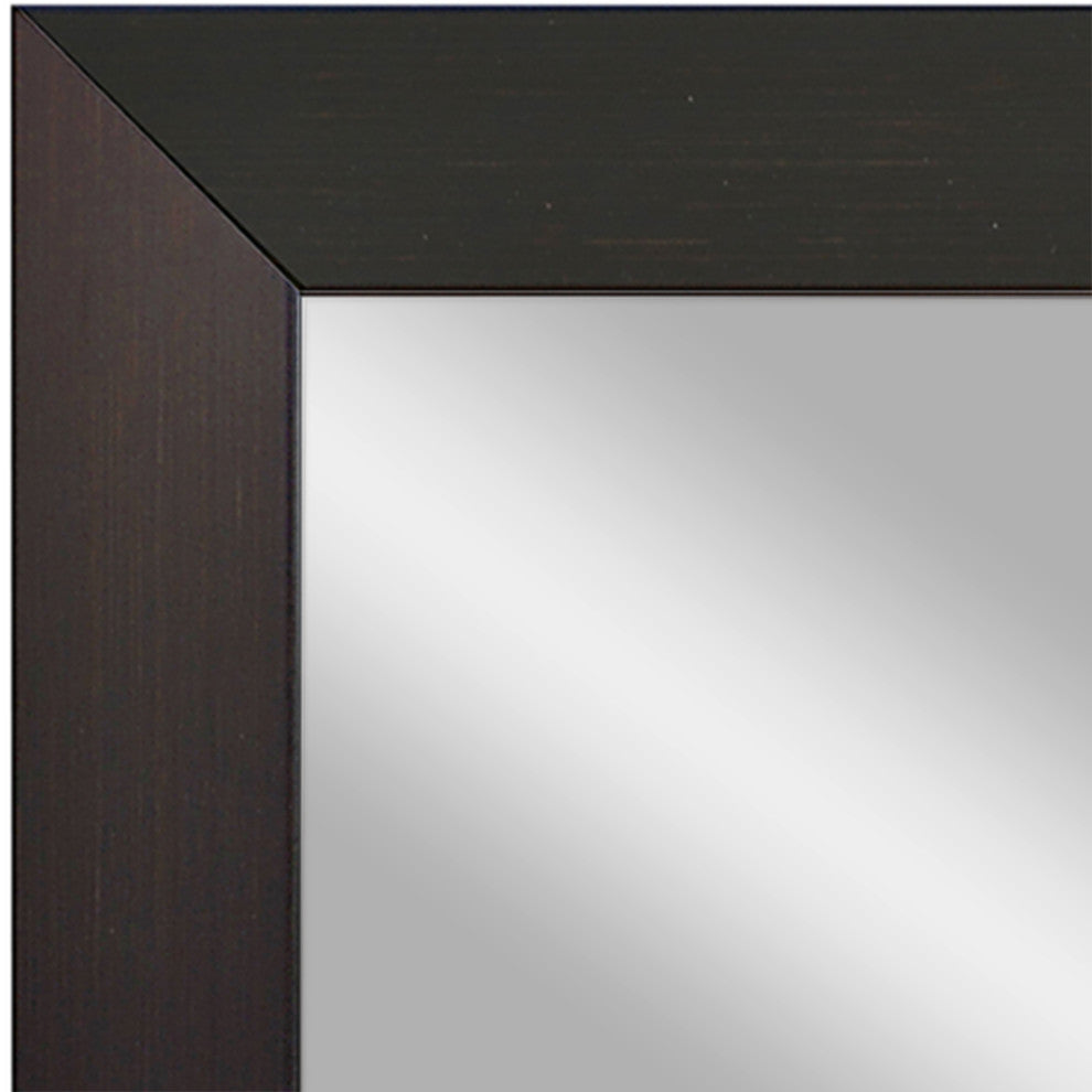 Shelby Espresso Framed Wall Mirror, 20"x24"