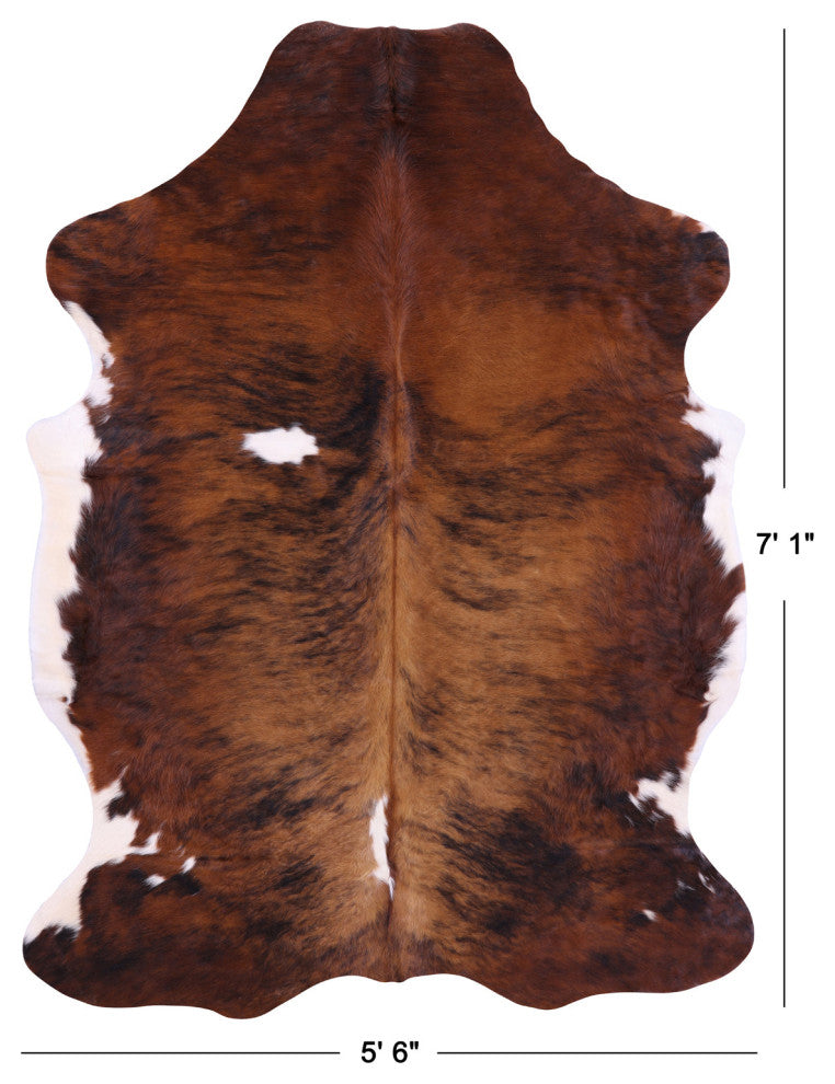 Natural Cowhide Rug 7' 1" X 5' 6" C1513