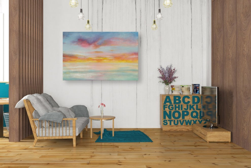 Epic Graffiti "Pastel Sky" Giclee Canvas Wall Art, 26"x40"