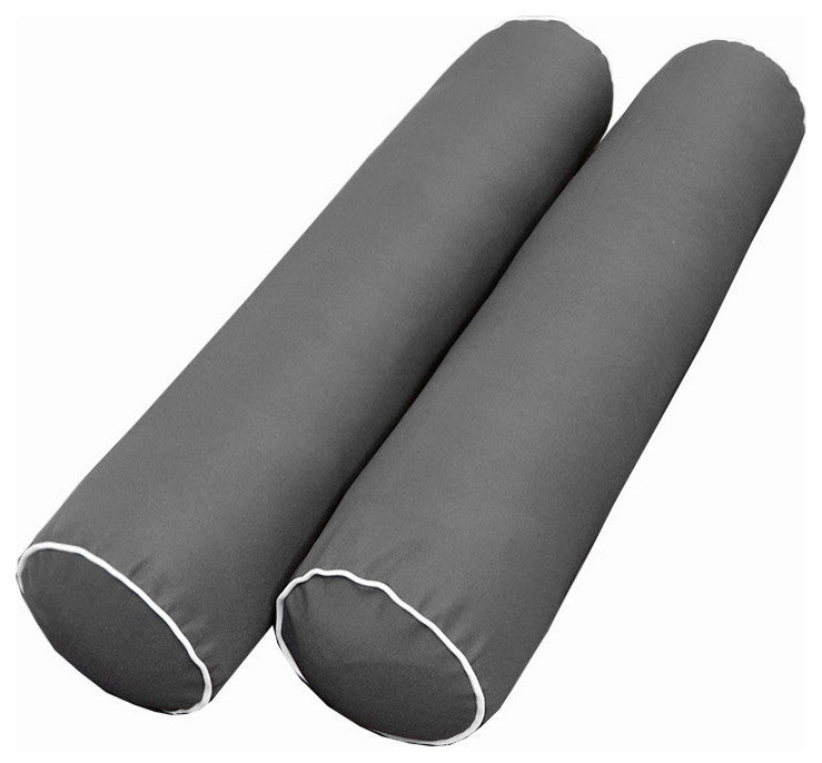 Style5 Twin Contrast Pipe Mattress Bolster Cushion Outdoor Slip cover ONLY AD003