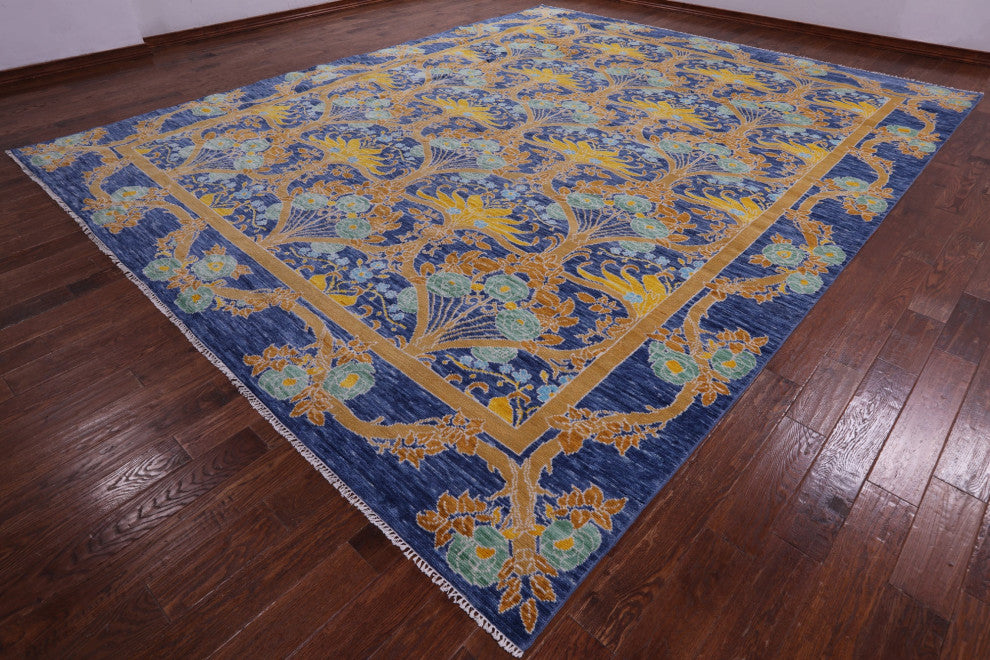 12' 0" X 14' 11" William Morris Hand-Knotted Wool Rug - Q14934