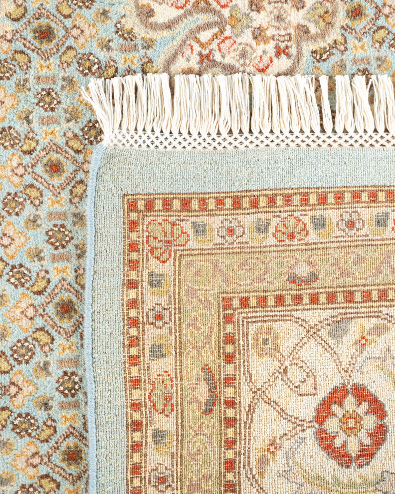 Mogul, One-of-a-Kind Hand-Knotted Area Rug Light Blue, 8'1"x10'5"