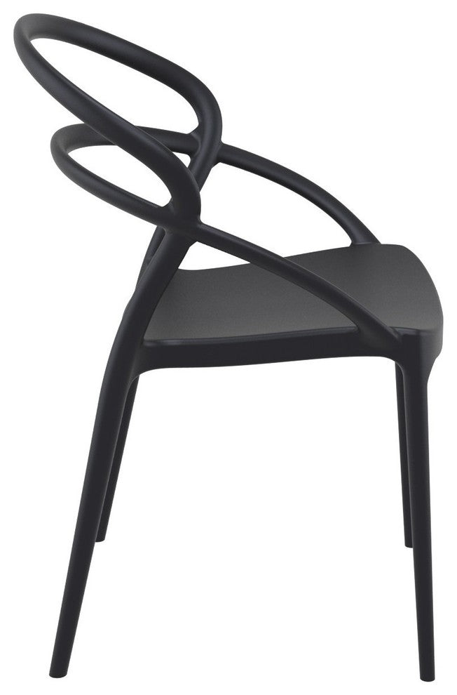 Compamia Pia Set of 2 Dining Chair, Black
