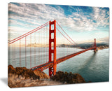 "Golden Gate Bridge in San Francisco" Canvas Wall Artwork, 20"x12"