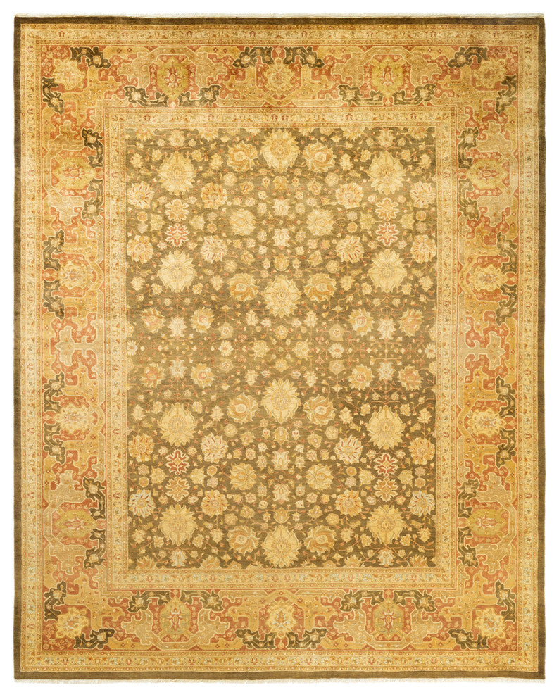 Mogul, One-of-a-Kind Hand-Knotted Area Rug Green, 8'2"x10'2"