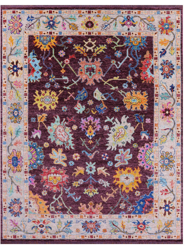 9' 1" X 11' 11" Turkish Oushak Handmade Rug - Q14852