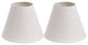 Cotton Chandelier Lamp Shade, 3x6x5", White, Set of 2