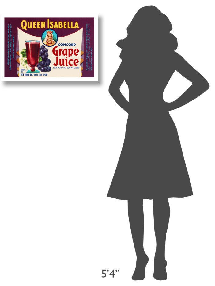 "Queen Isabella Concord Grape Juice" Digital Paper Print by Retrolabel, 24"x17"