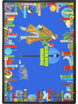 Kid Essentials Rug, Look Into Reading, 7'8"x10'9"