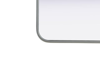 Elegant Lighting MR8A1836 Remy 18"W x 36"H Rectangular Flat - Silver