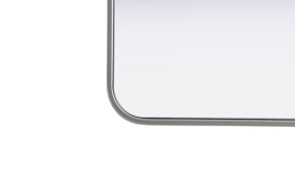 Elegant Lighting MR8A1836 Remy 18"W x 36"H Rectangular Flat - Silver