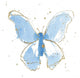 "Gilded Butterflies II" Digital Paper Print by Shirley Novak, 38"x38"