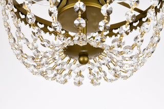 Kaine 10" Flush Mount, Brass