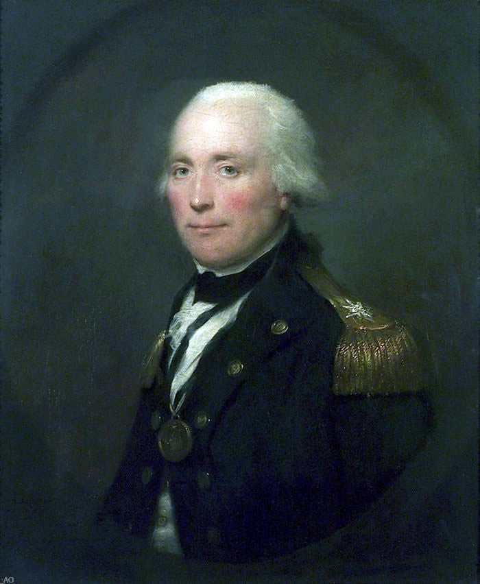 Lemuel Francis Abbott Rear-Admiral Sir Robert Calder- 1745-1815 Wrapped Canvas