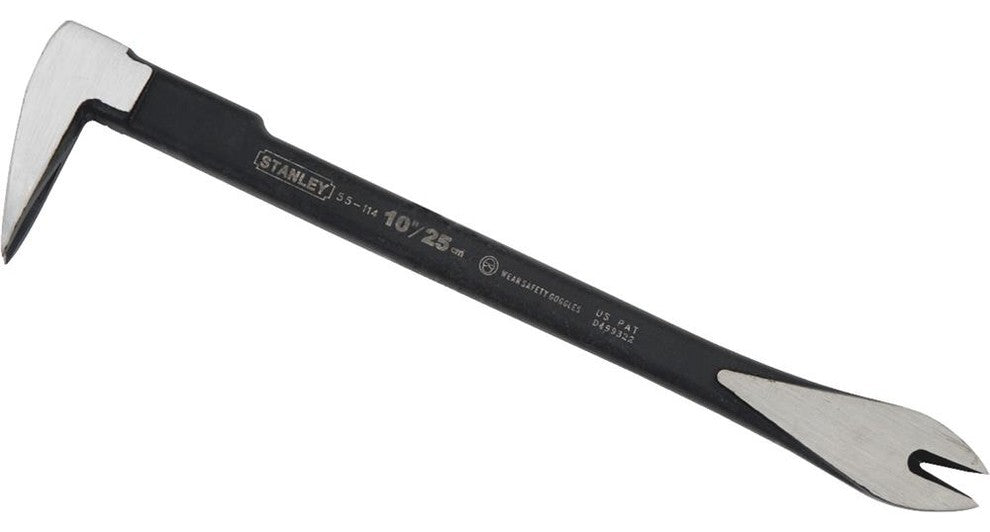 StanleyÂ® 55-114 Precision Claw Bar, High-Carbon Alloy Steel, 10"