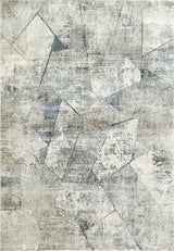 Torino Ivory And Blue Area Rug, 7.10'x10.10'