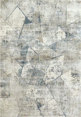 Torino Ivory And Blue Area Rug, 7.10'x10.10'
