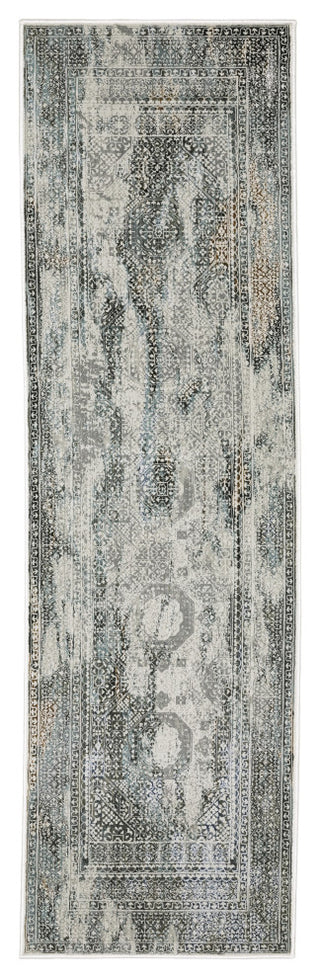 Oriental Weavers Gemini 4153F Distressed Rug, Gray, 5'3"x7'6"