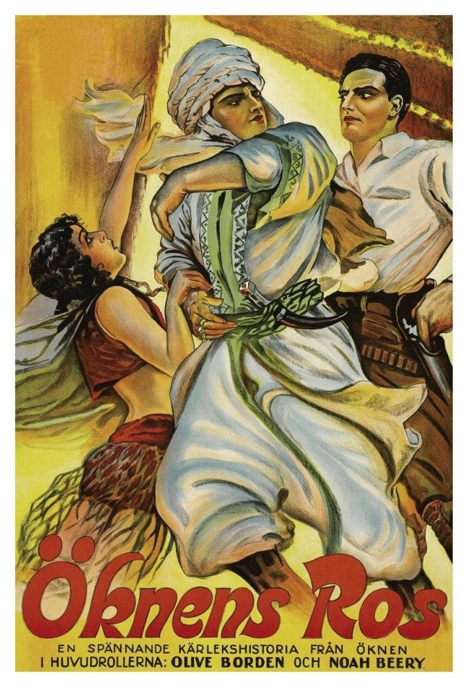 "Vintage Film Posters: Love in the Desert "Okens Ros" Print, 26"x38"