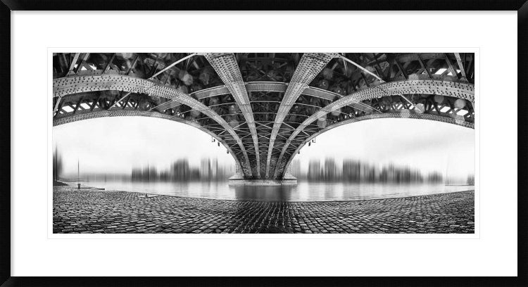 "Under The Iron Bridge" Framed Digital Print by Em-Photographies, 38"x20"