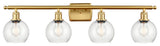 Innovations 516-4W-SG-G124-6 4 Light 36" Bath Vanity Light, Satin Gold
