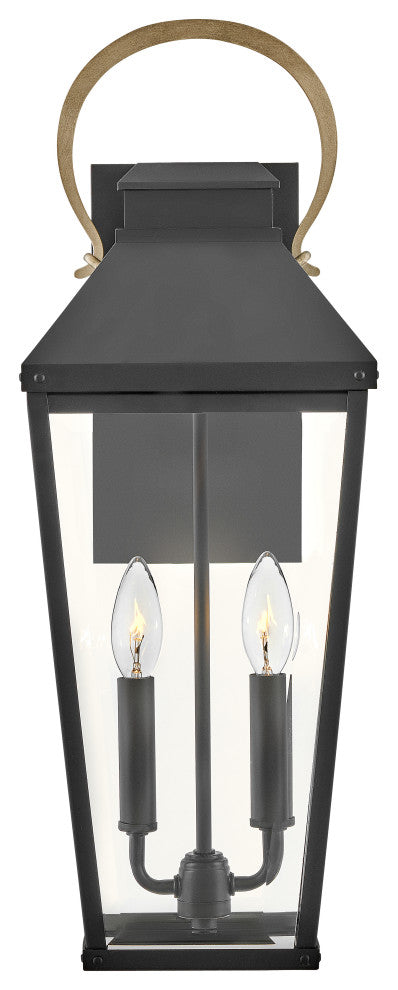 Hinkley Dawson Large Wall Mount Lantern, Black