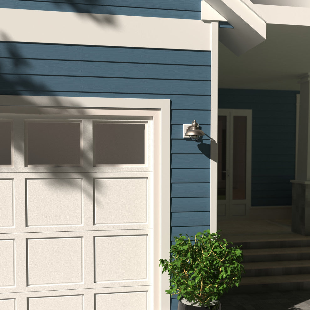 Harwich 8" Outdoor Wall Light Brushed Nickel