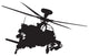 Military Apache Helicopter Wall Decal