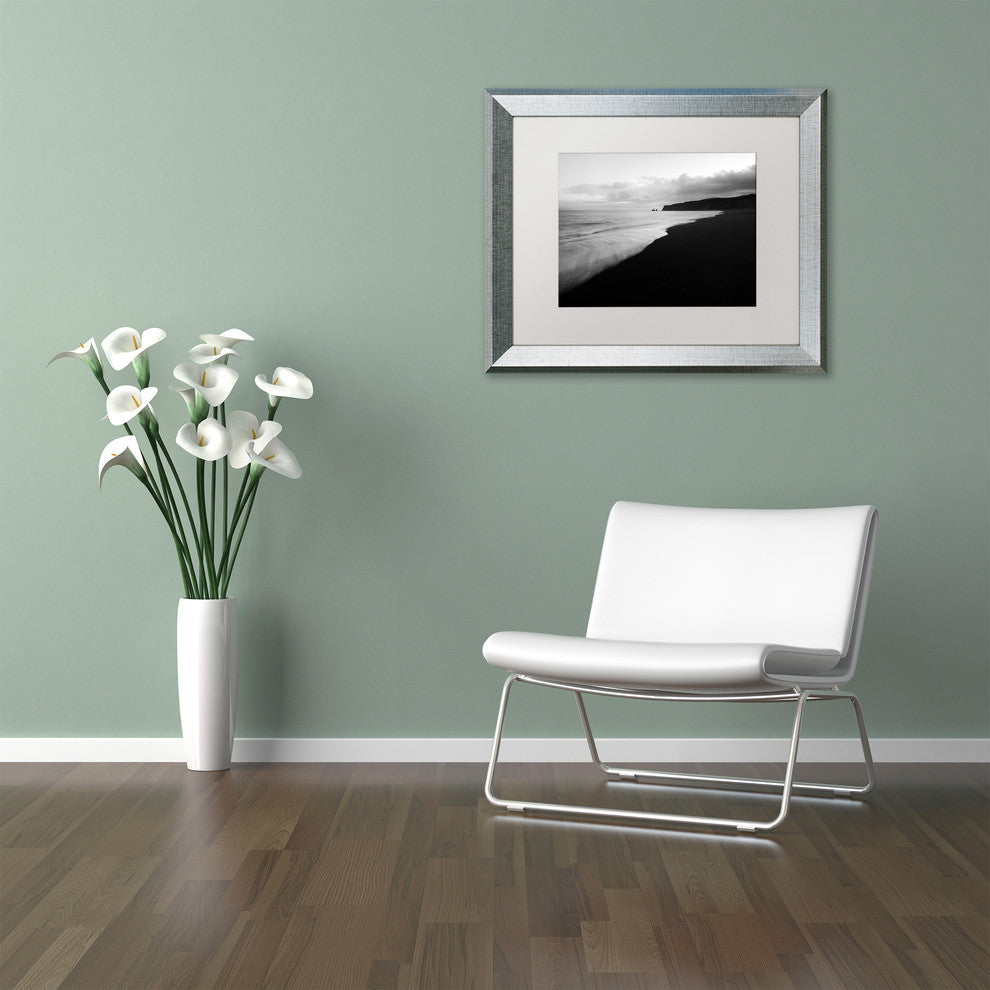Philippe Sainte-Laudy 'On the Black Beach' Matted Framed Art