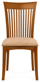 Copeland Sarah Upholstered Sidechair, Autumn Cherry, Sand Microsuede