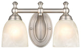 2 Light 13" Satin Nickel Vanity Light