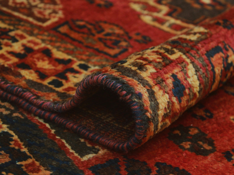 Fine Vintage Distressed Tatum Red Rug