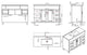 Laviva 31321529-48G-CB 48" Grey Bathroom Vanity w/ Ceramic Basin Countertop
