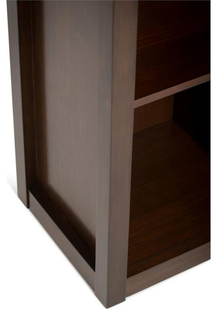 Artisan Solid Wood 45" X 43" 9 Cube Bookcase And Storage Unit In Russet Brown