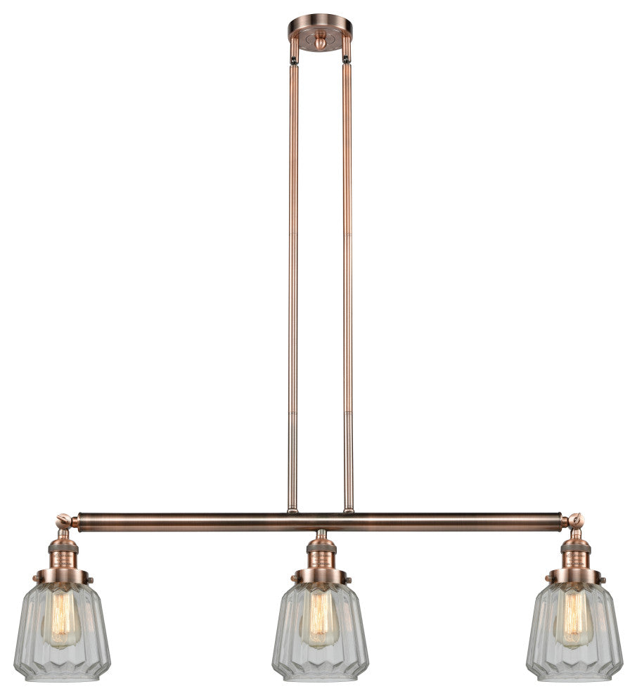Innovations Lighting 213-Ac-S-G142-Led 3 Light Dimmable Led Island Light