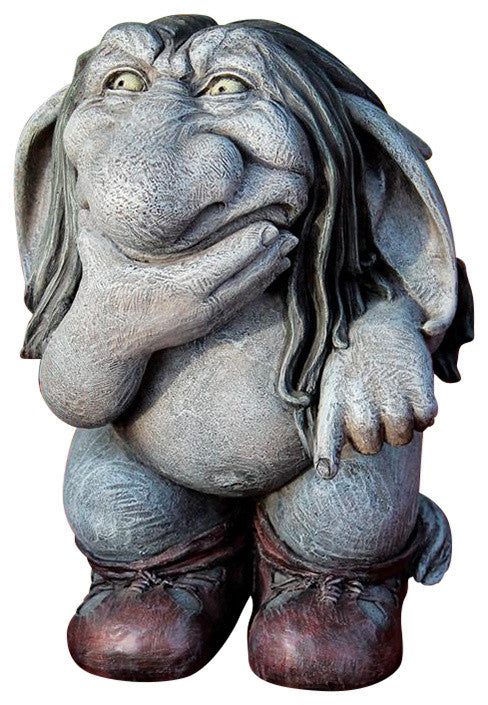 Pondering Sylvester Gnome Statue