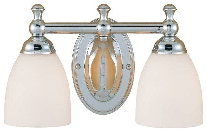 Millennium 622-CH Two Light Vanity, Chrome Finish