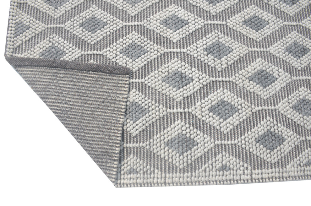 Chloe Trellis Area Rug, Grey, 5'' X 7''